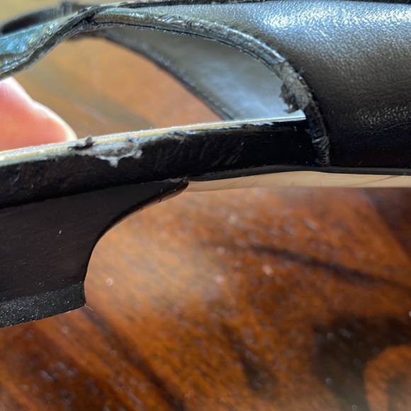 Franco Sarto black leather sling backs (sz 8) - Picture 14 of 14